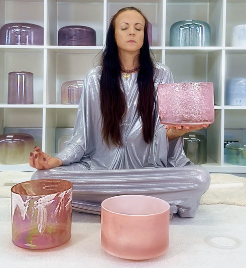 Pure Love Vibrations ❤️ Harmony - Perfect 5th Set Crystal Tones® Crystal Alchemy Singing Bowls