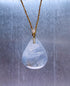 Moonstone Gemstone Pendant in Gold Vermeil
