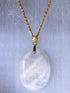 Moonstone Gemstone Pendant in Gold Vermeil