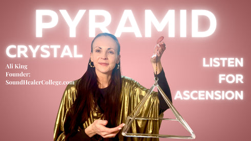 Crystal Pyramid in Pure Crystal Quartz