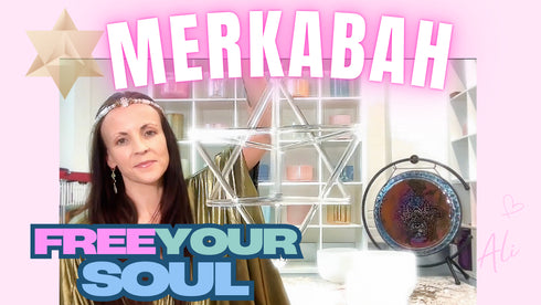 Crystal Singing Star Merkabah in Pure Crystal Quartz