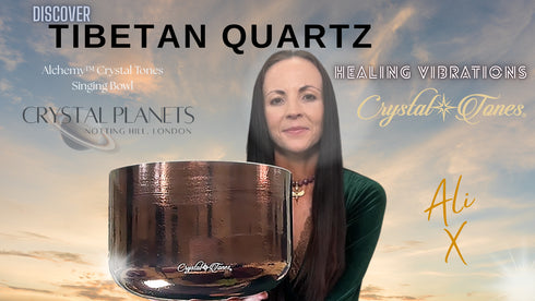 Tibetan Quartz Copper Crystal Tones® Alchemy Crystal Singing Bowl 8" D#+15