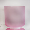 8" C#+10 Selenite, Pink Aura Gold Crystal Tones® Alchemy Crystal Singing Bowl