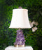 Gold Base Amethyst Lamp