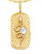 Spirit of the Snake Tarot Pedant with Moonstone Pendant in Gold Vermeil