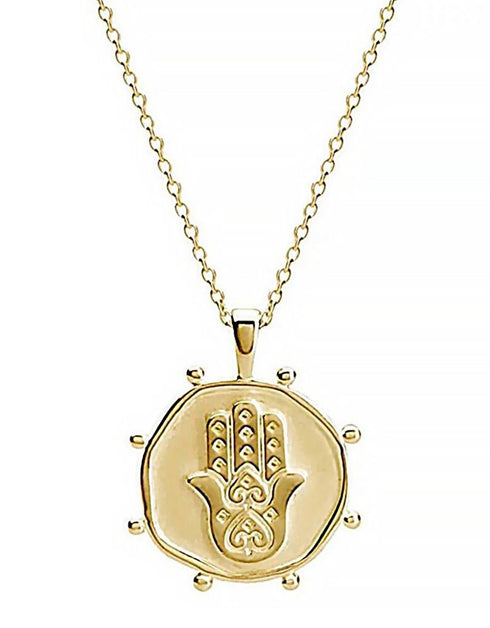 Hamsa Pendant in Gold Vermeil
