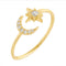 Celestial star ring in Gold Vermeil