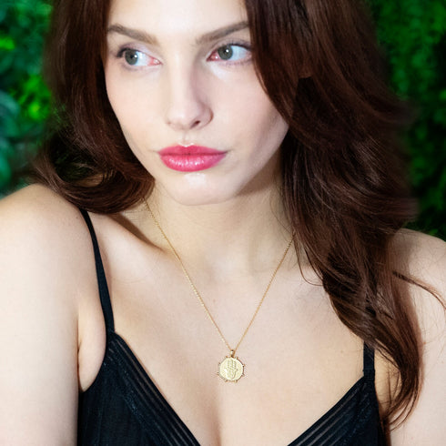 Hamsa Pendant in Gold Vermeil